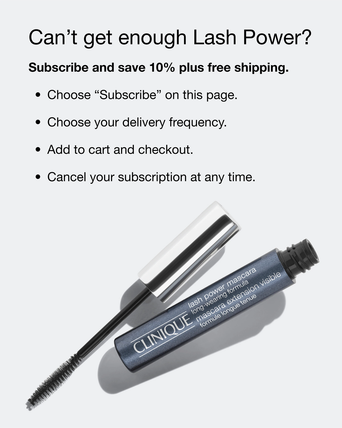 Lash Power™ Tubing Mascara Long-Wearing Formula - US 9098