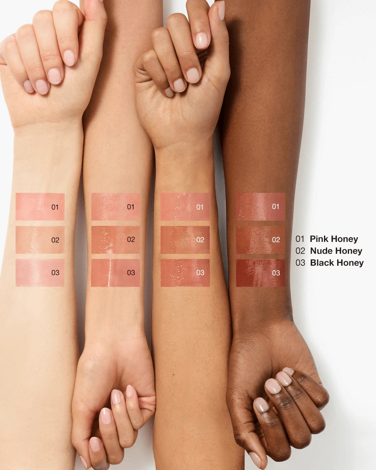 Clinique Pop™ Lip + Cheek Oil in Black Honey, Pink Honey and Nude Honey - US 5127