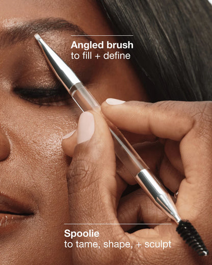 Dual-Ended Eyebrow Brush - US 2441